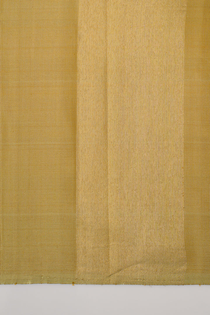 Champagne gold 8 Kol  pure kanchipuram silk saree