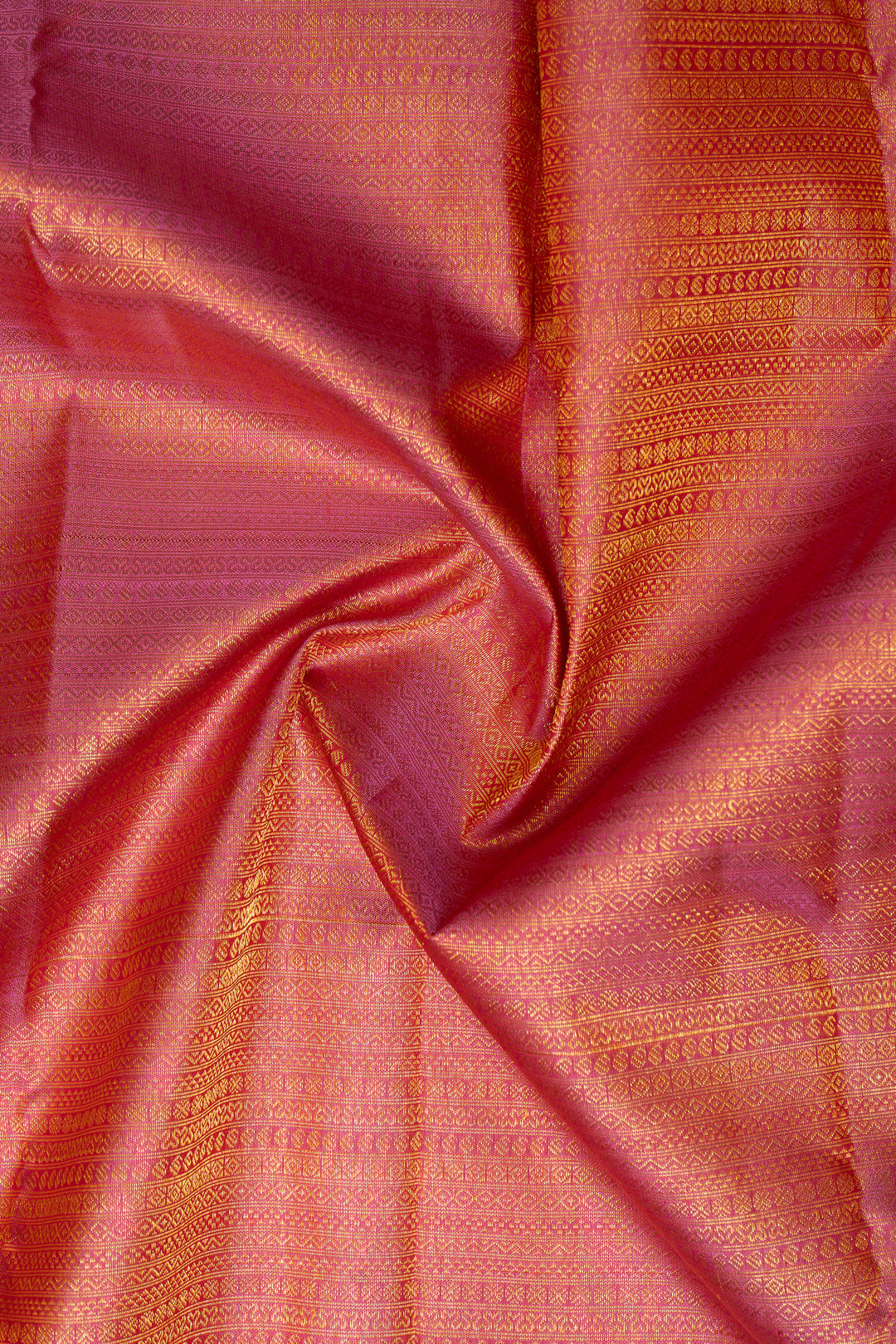 Lotus Pink Brocade Pure Kanchipuram Silk Saree - Clio Silks