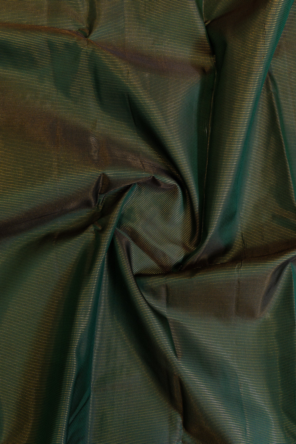 Bottle green and orange vairaoosi pure Kanchipuram silk saree