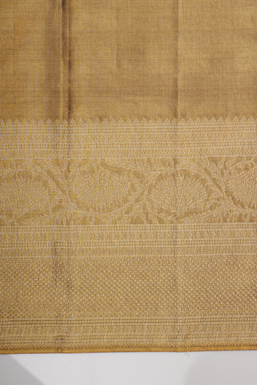 Antique Gold Tissue Brocade Pure Kanchipuram Silk Saree
