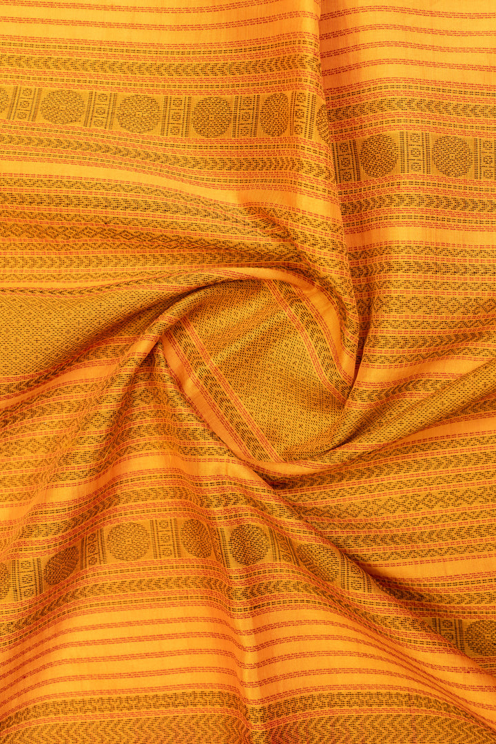 Pink thread checks pure silk cotton saree
