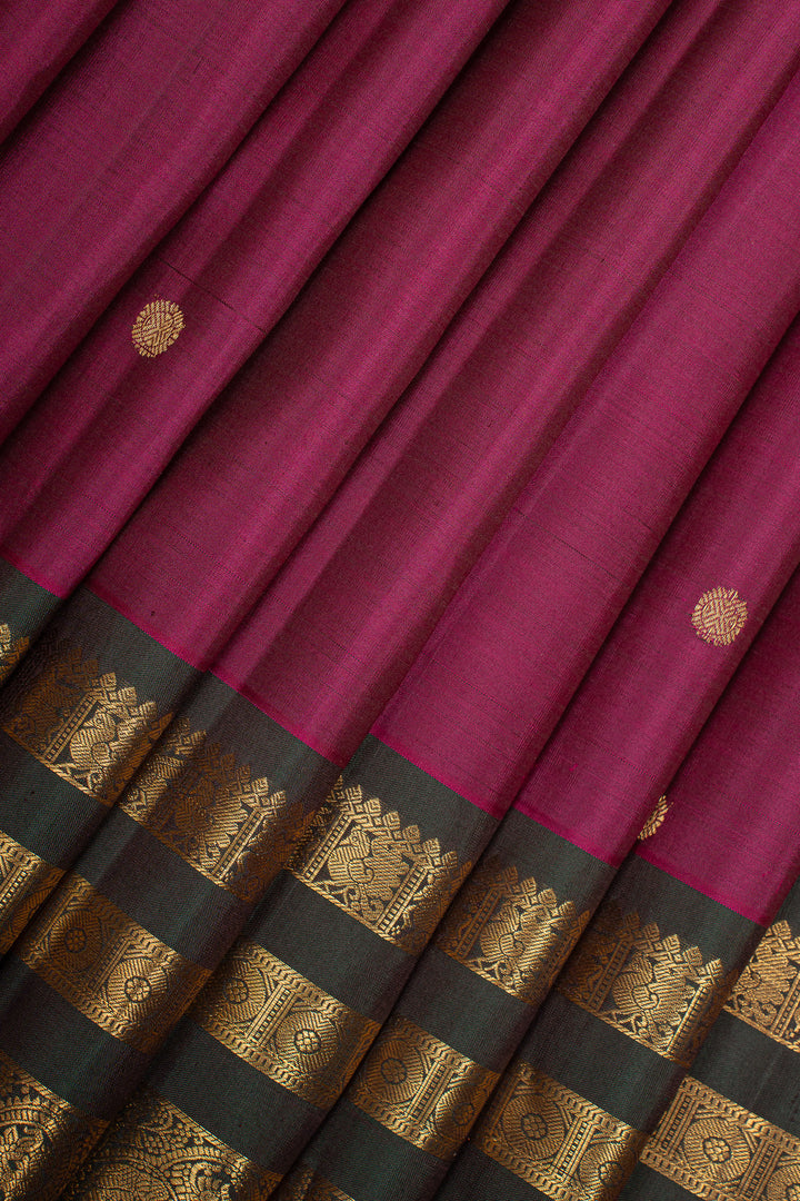 Purple Traditional Pure Kanchipuram Silk Saree