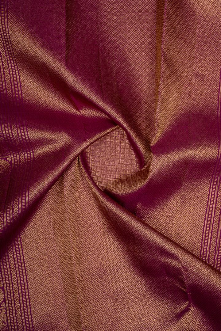 Purple Traditional Pure Kanchipuram Silk Saree