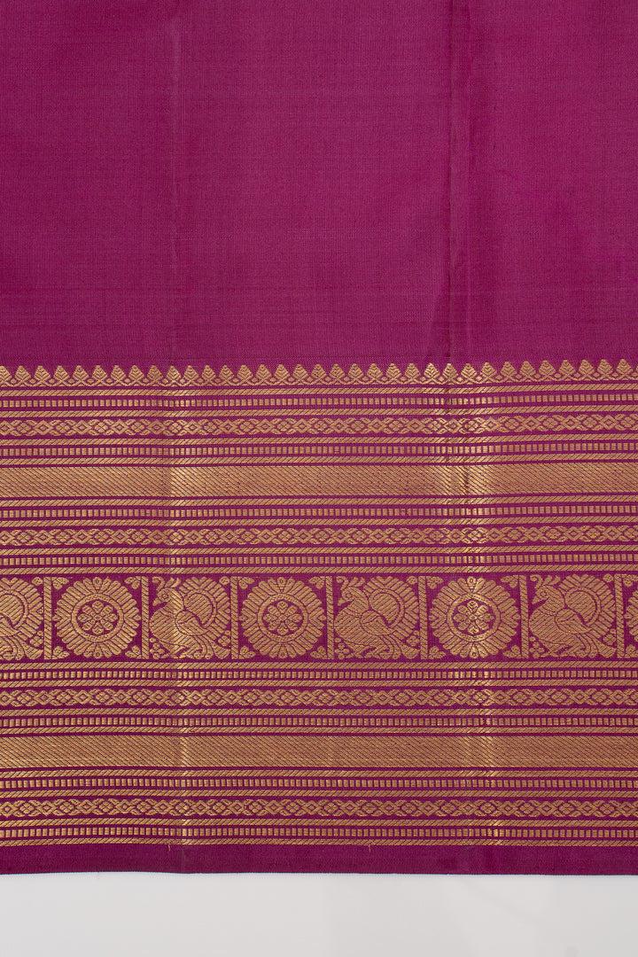 Purple Traditional Pure Kanchipuram Silk Saree
