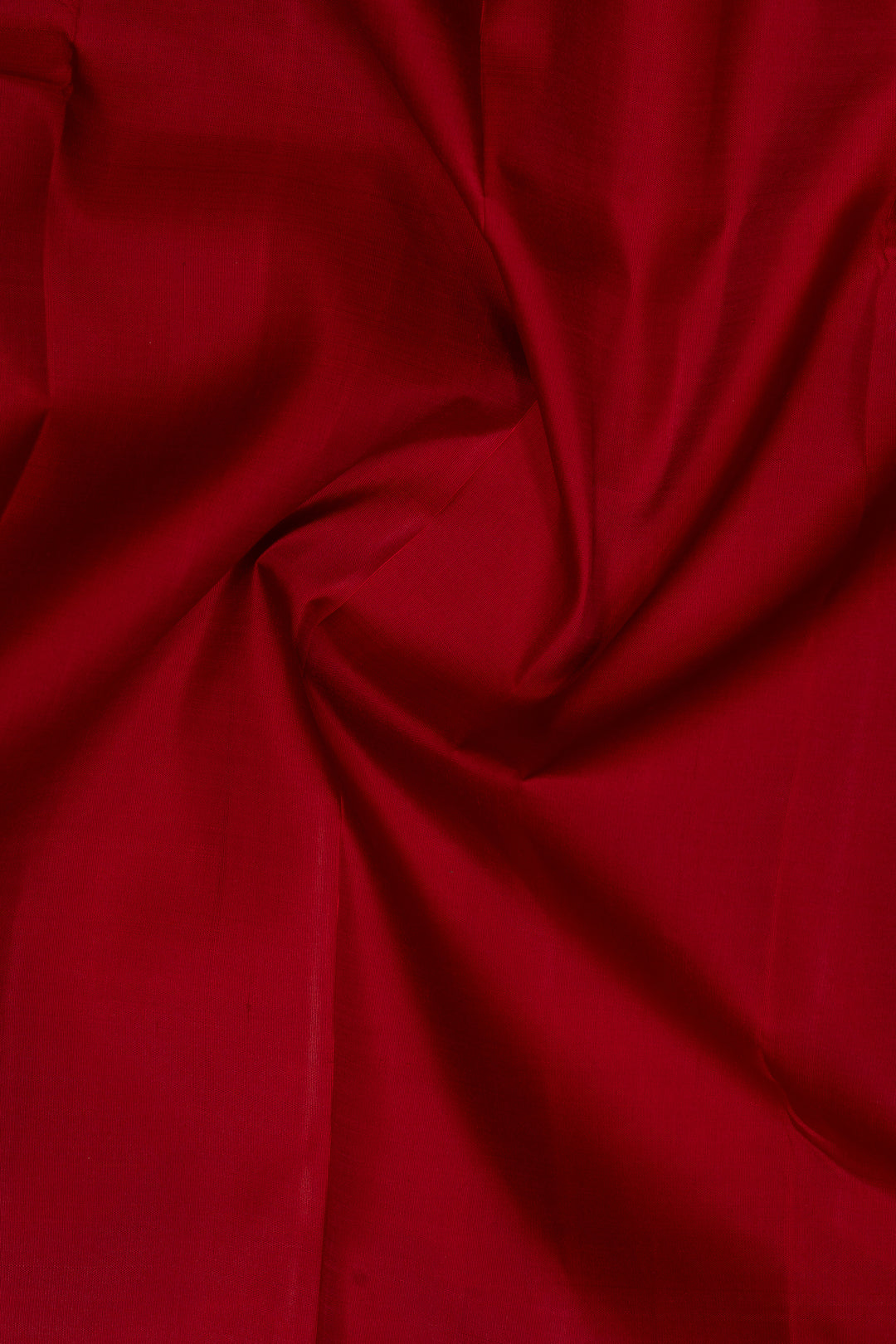 Ruby Red and Black Without Zari Kanchipuram Silk Saree - Clio Silks