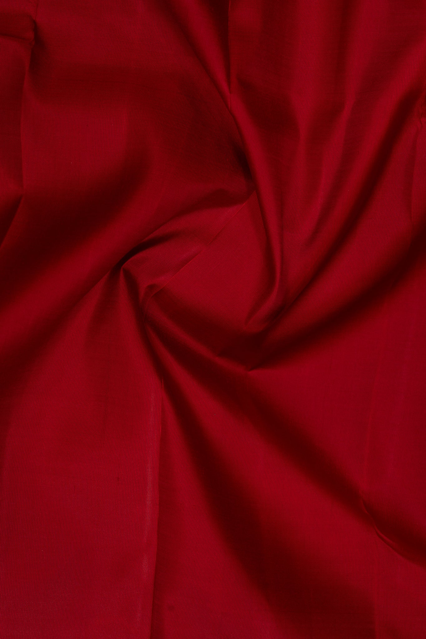 Ruby Red and Black Without Zari Kanchipuram Silk Saree - Clio Silks