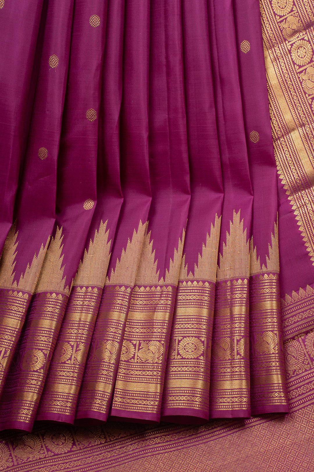 Purple Traditional Pure Kanchipuram Silk Saree
