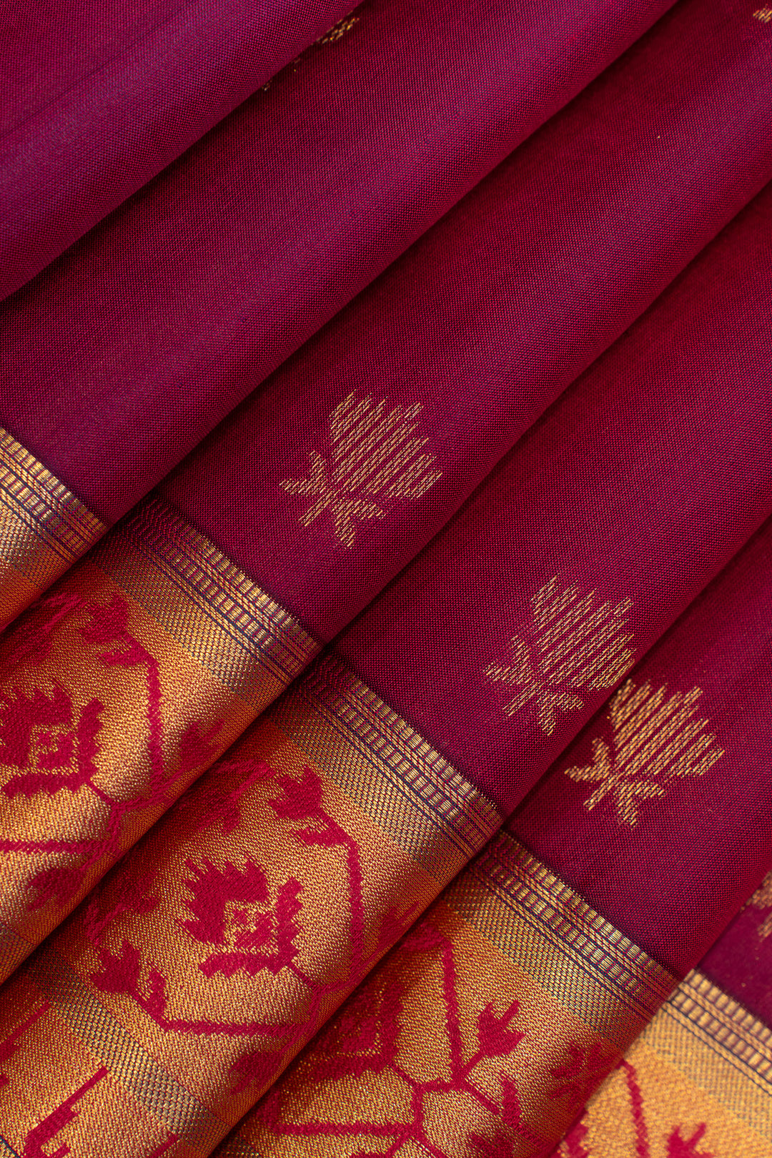Purple Paithani pure Kanchipuram silk saree