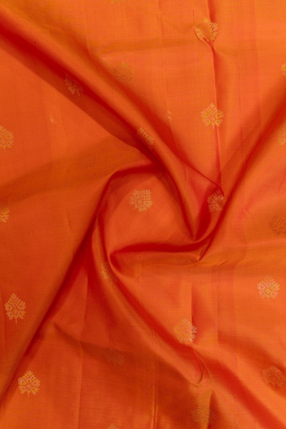Orange Paithani pure Kanchipuram silk saree