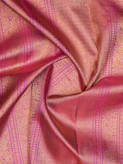 Purple vairaoosi pure Kanchipuram silk saree