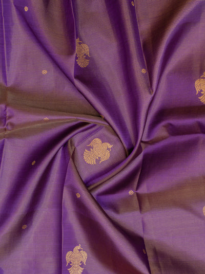 Purple vairaoosi pure Kanchipuram silk saree