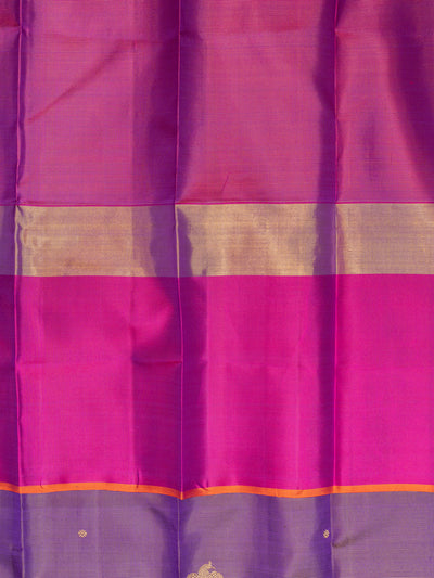 Purple vairaoosi pure Kanchipuram silk saree