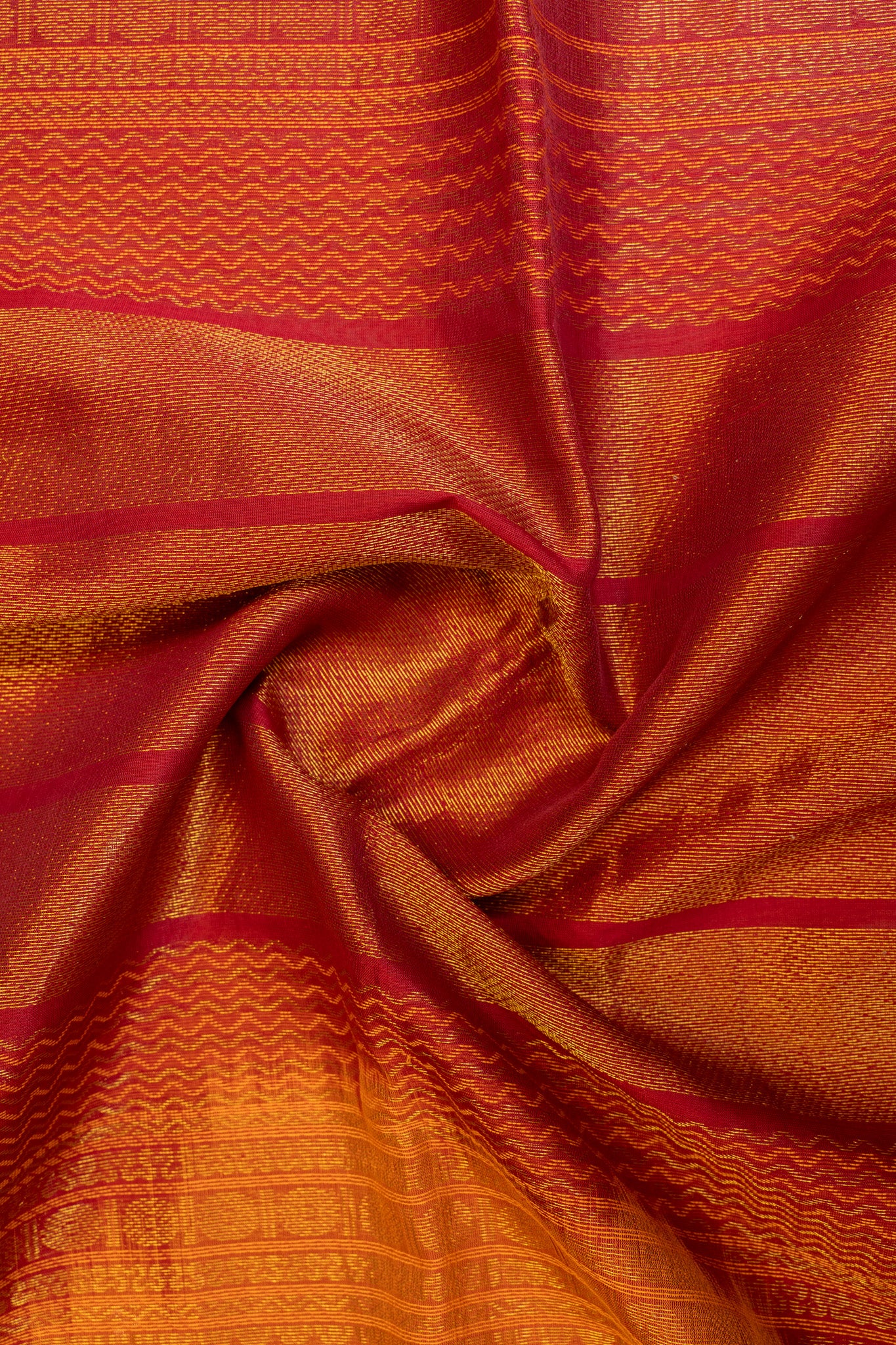 Mustard paisley pure silk cotton saree