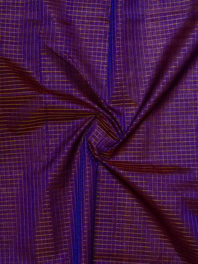Purple and Mustard Handloom Silk Cotton Saree - Clio Silks