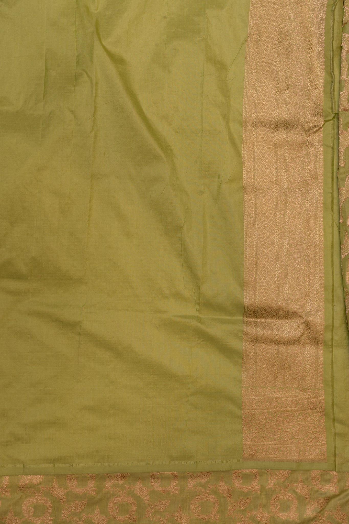 Pastel green pure Banaras silk saree