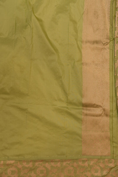 Pastel green pure Banaras silk saree