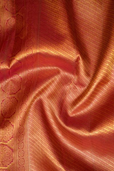 Ivory and Maroon Pure Kanchipuram Silk Saree - Clio Silks