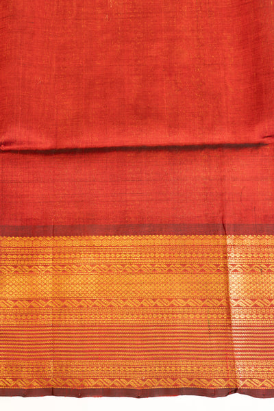 Maroon lakshadeepam pure silk cotton saree