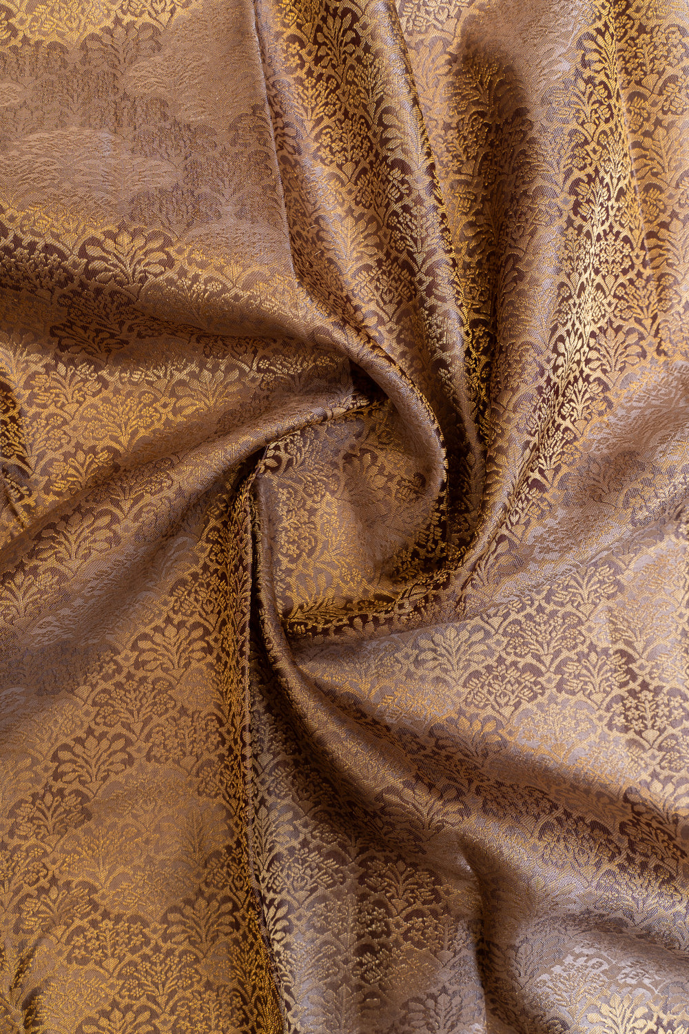 Matte purple brocade pure Kanchipuram silk saree