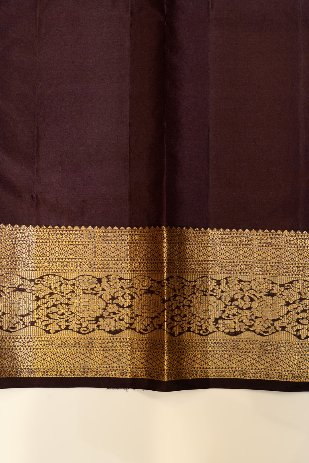 Matte purple brocade pure Kanchipuram silk saree