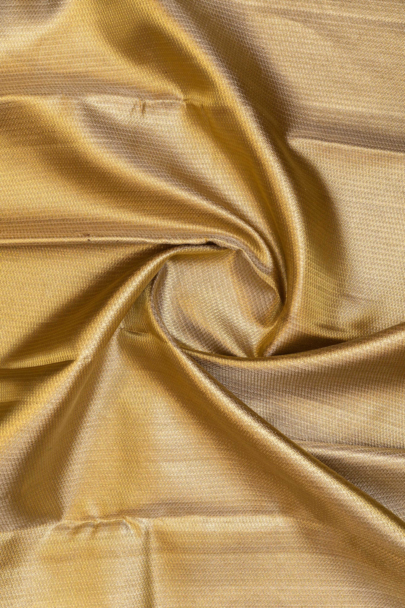 Gold and brown tissue brocade pure Kanchipuram silk saree