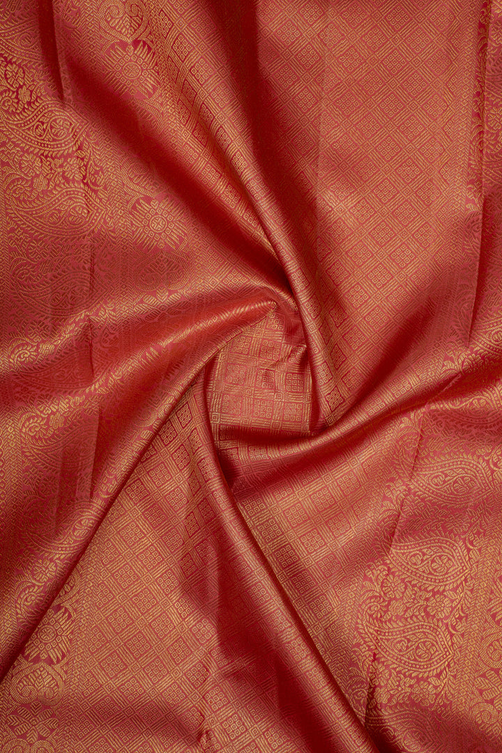 Pearl white Iruthalaipakshi  Pure Kanchipuram Silk Saree