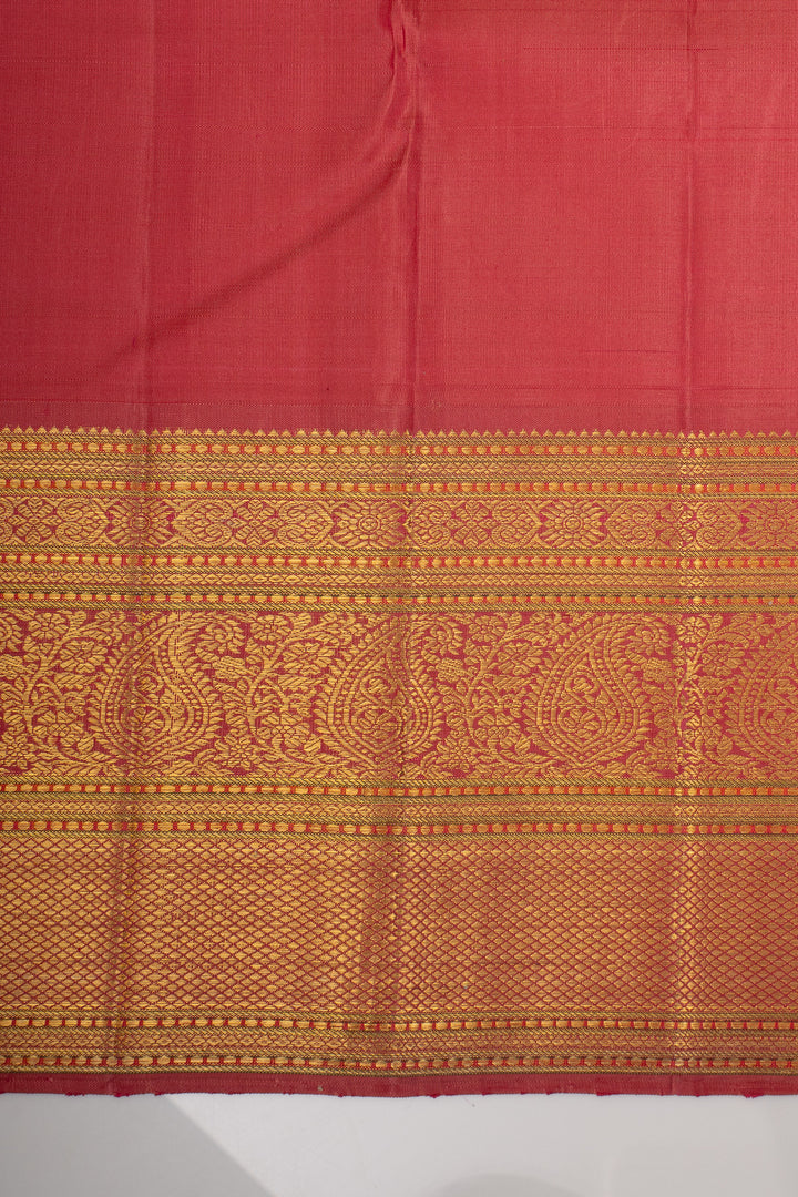 Pearl white Iruthalaipakshi  Pure Kanchipuram Silk Saree