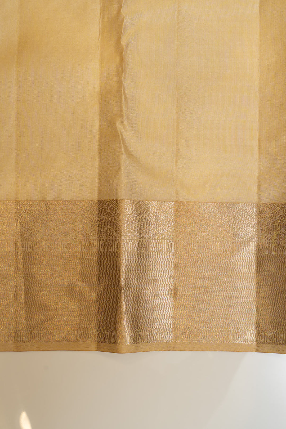 Sandal gold brocade pure Kanchipuram silk saree