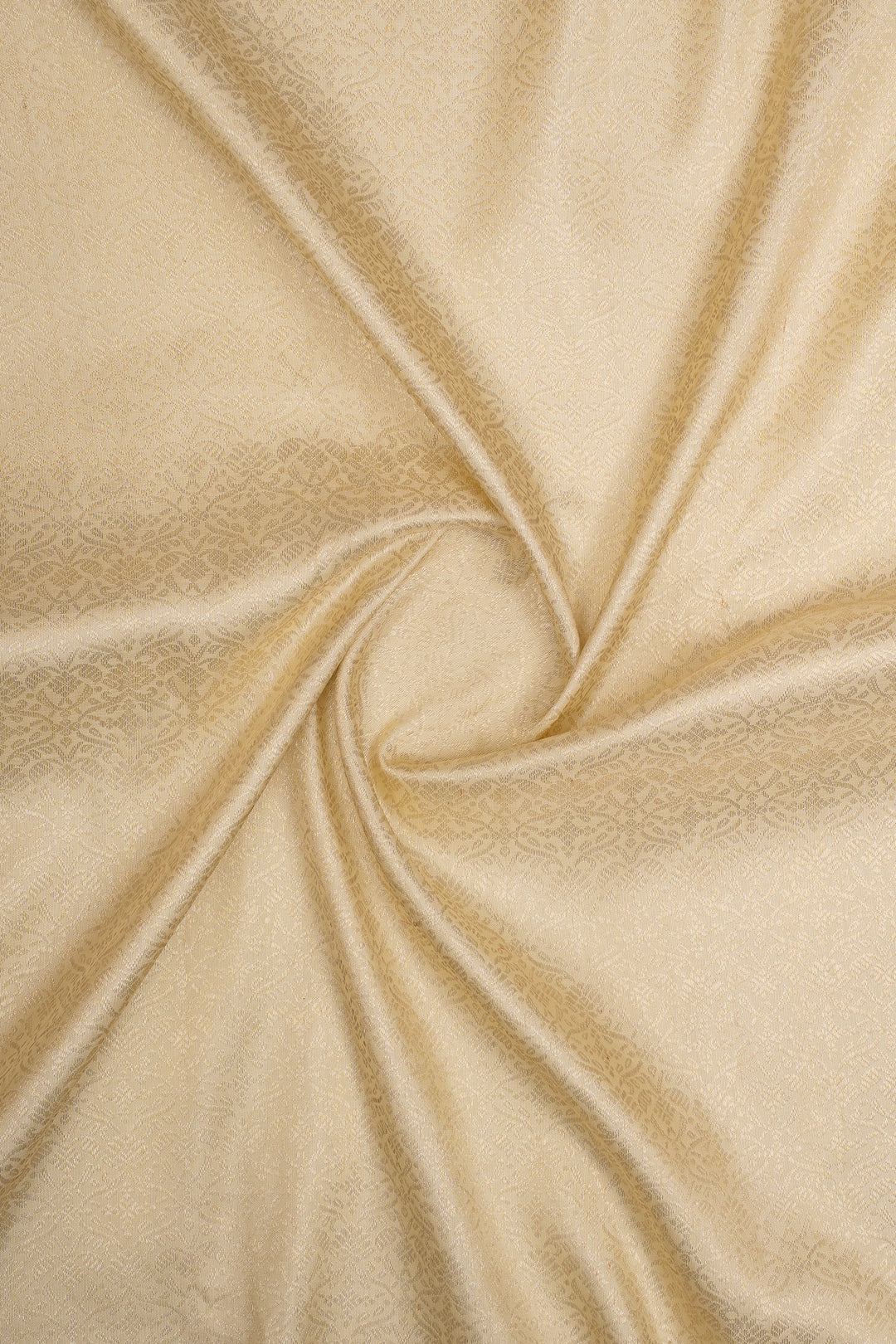 Ivory brocade pure kanchipuram silk saree