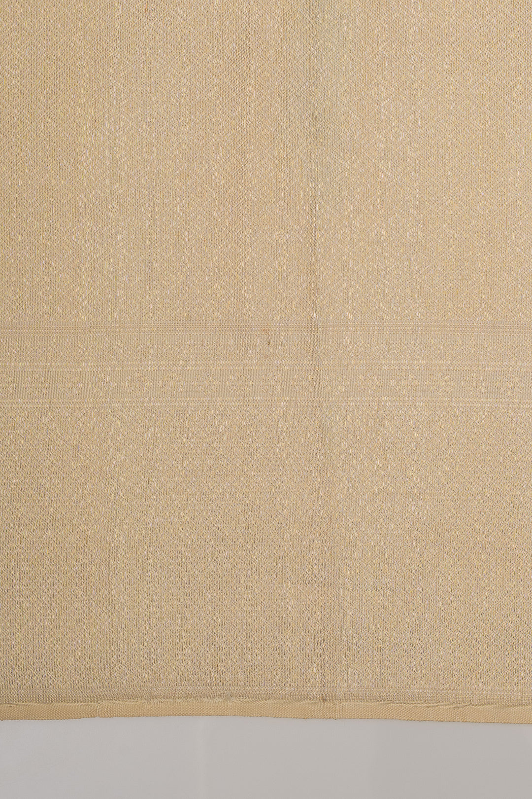 Ivory brocade pure kanchipuram silk saree