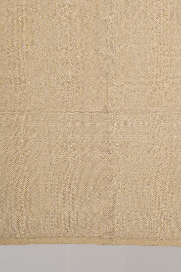 Ivory brocade pure kanchipuram silk saree