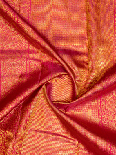 Jamun Varisaipettu Pure Zari Kanchipuram Silk Saree