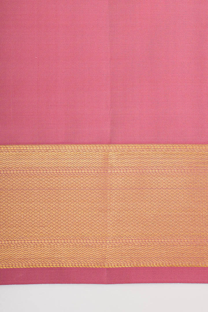Baby Pink Brocade Pure Kanchipuram Silk Saree