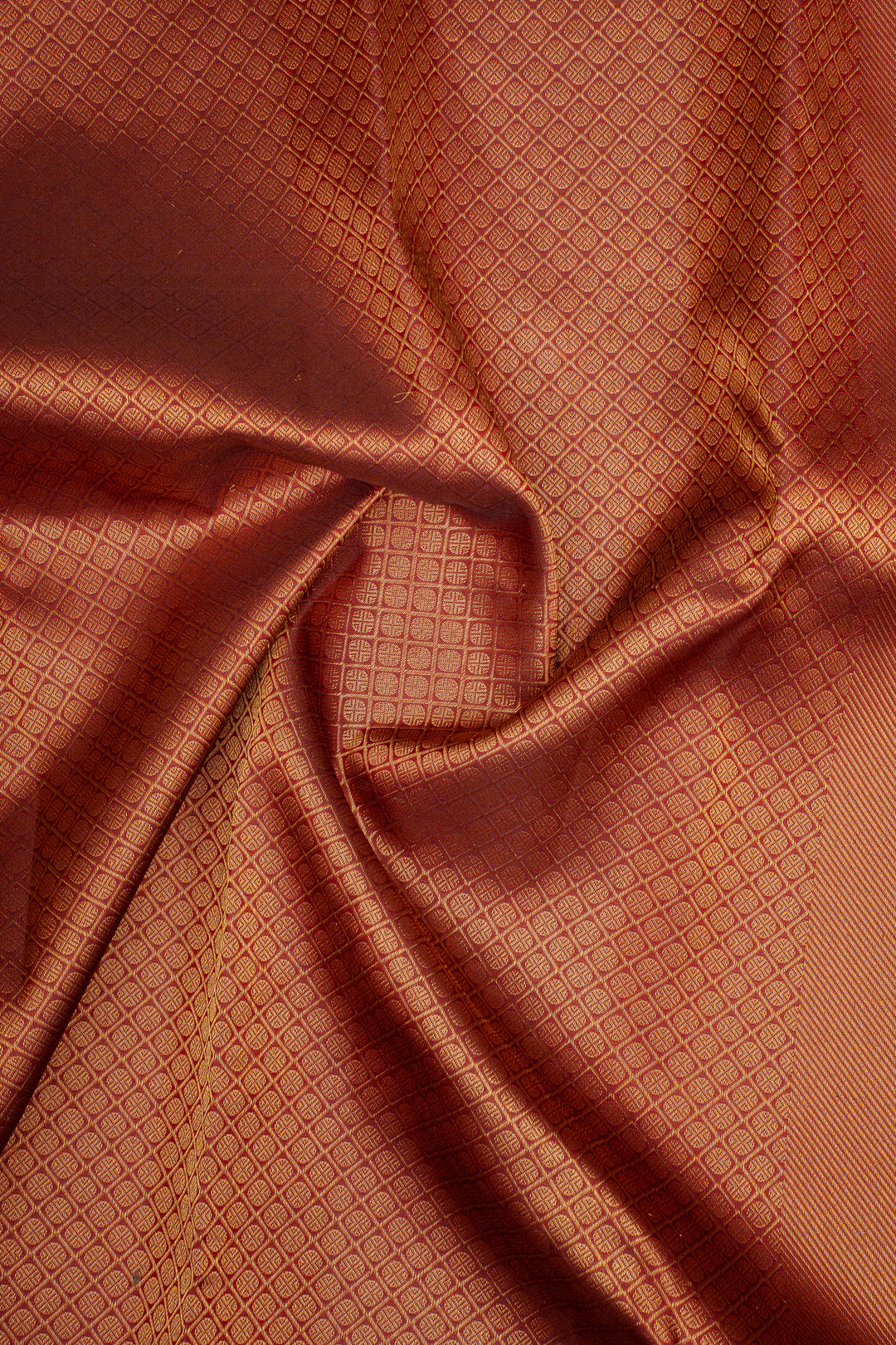 Maroon Brocade Pure Kanchipuram Silk Saree