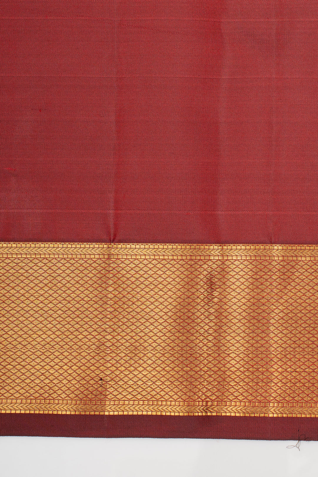 Maroon Brocade Pure Kanchipuram Silk Saree
