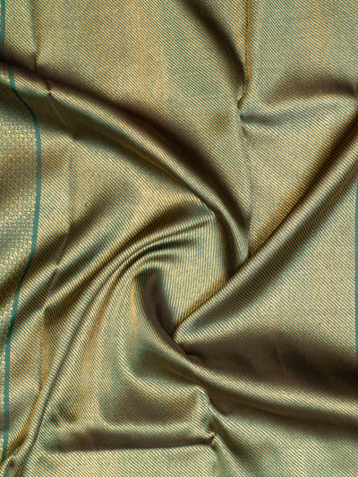 Majestic Green Kasuti Pure Zari Kanchipuram Silk Saree&nbsp;