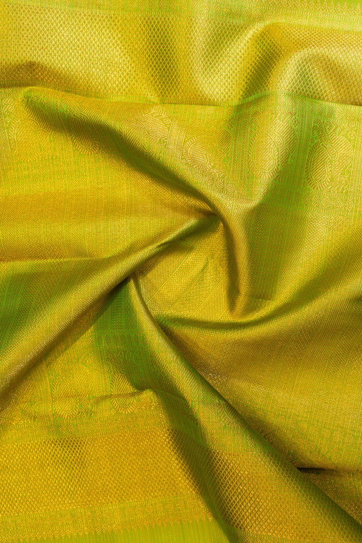 Purple vairaoosi checks Ganga Jamuna pure zari Kanchipuram silk saree