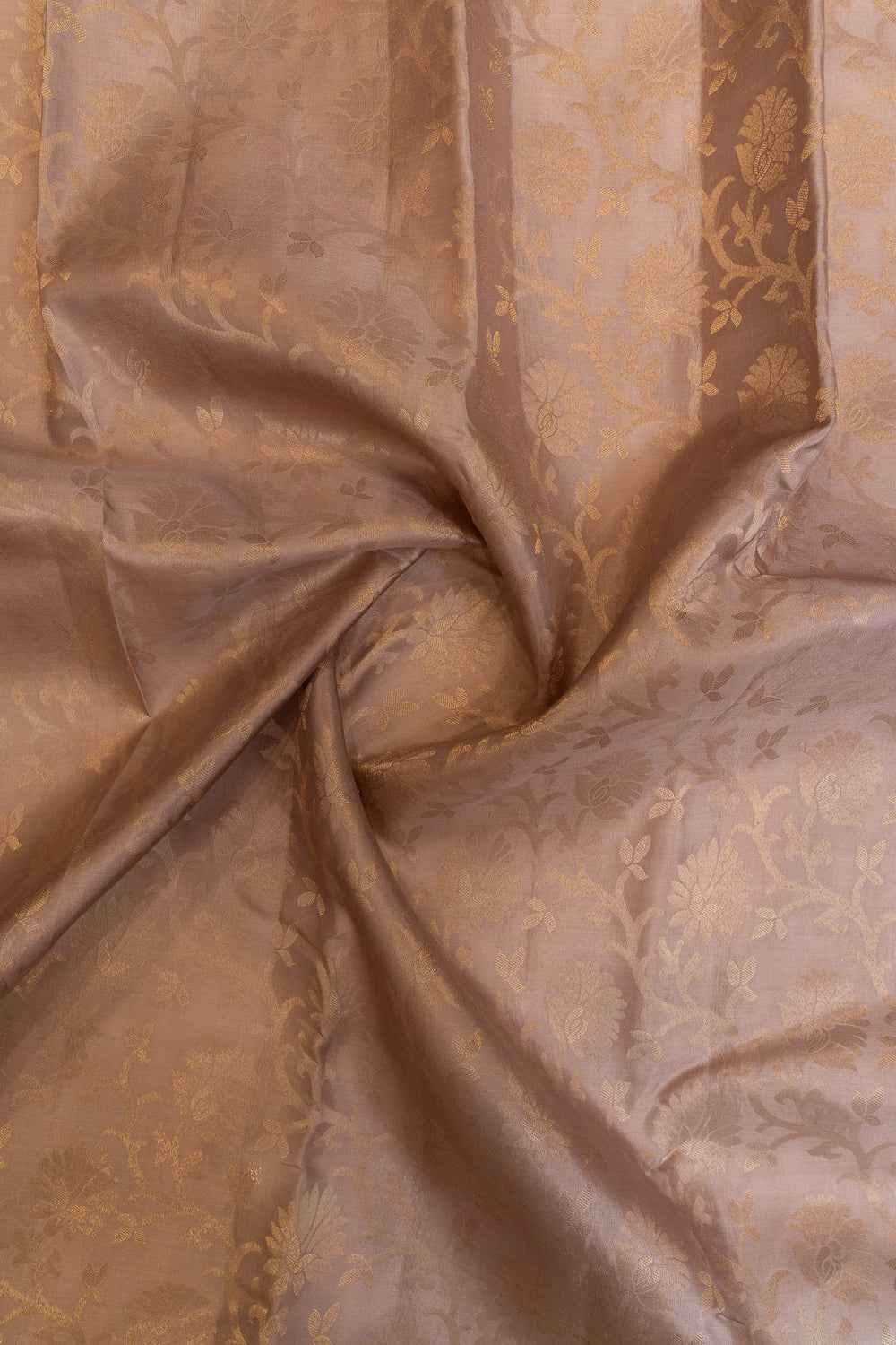 Mauve purple pure brocade Kanchipuram silk saree
