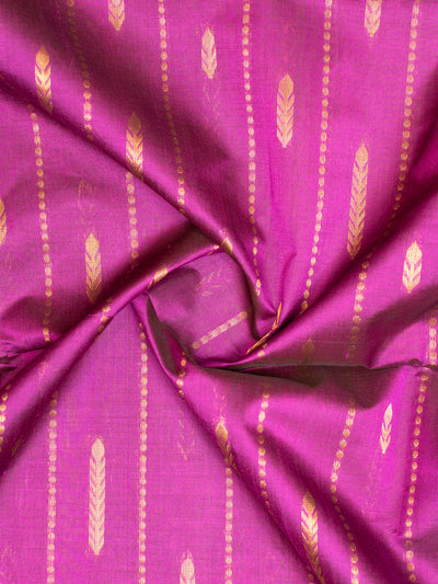 Purple rettai pettu pure silk cotton saree