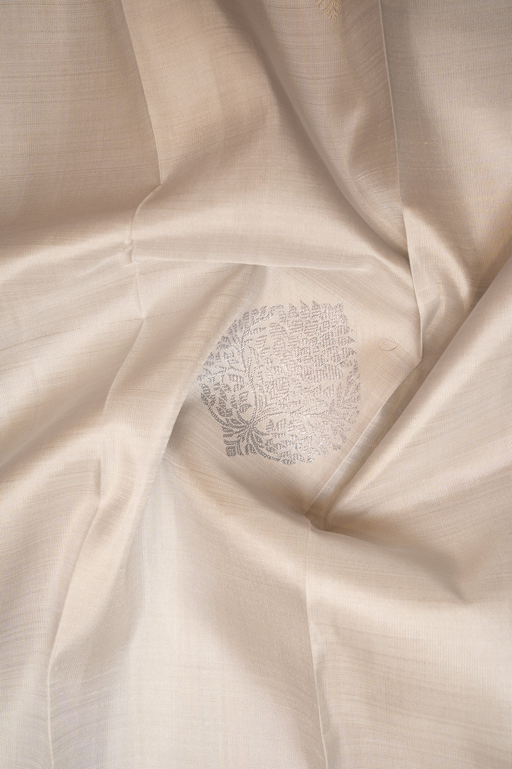 Silver Grey Pastel Pure Kanchipuram Silk Saree - Clio Silks