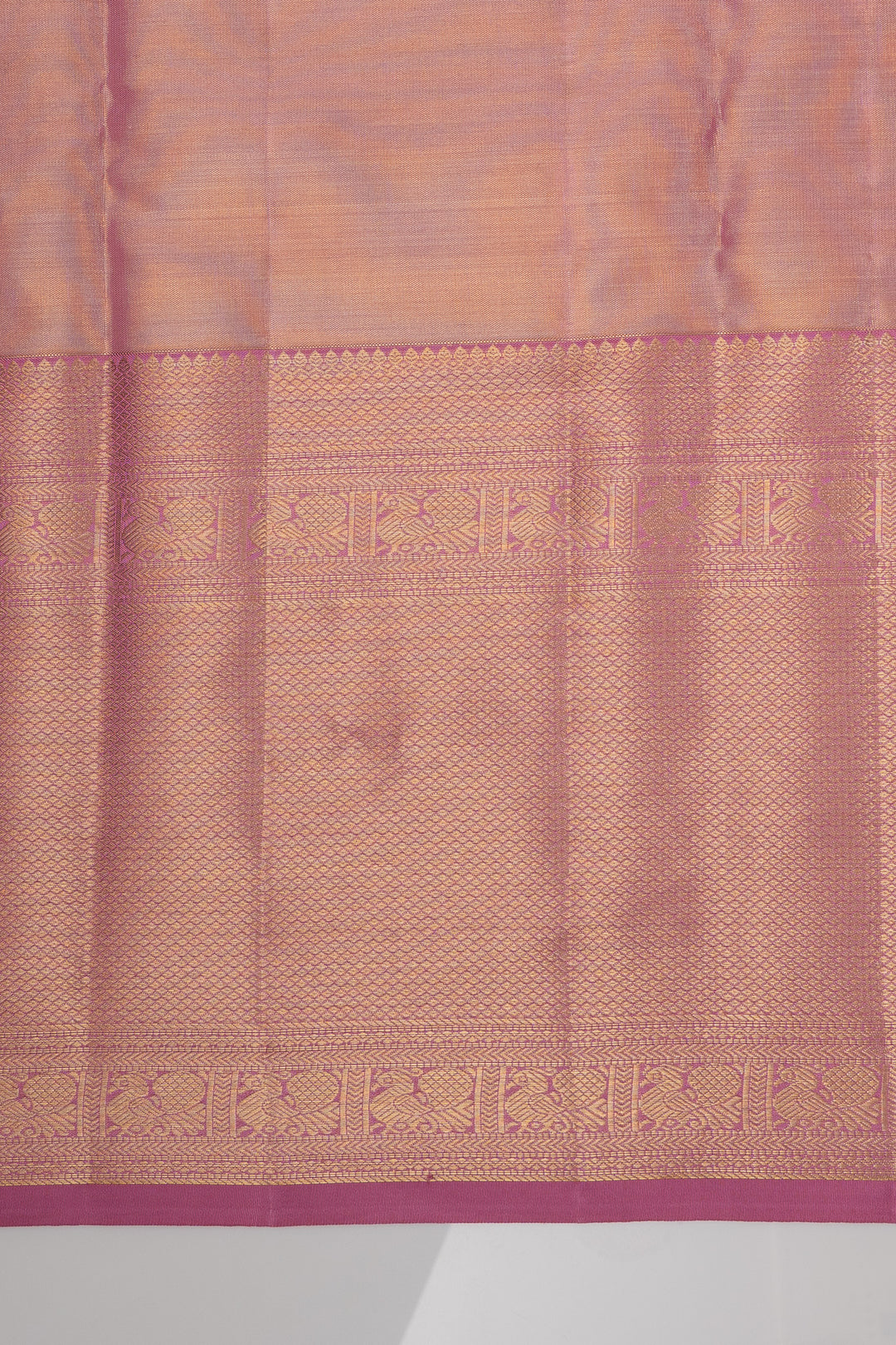 Baby Pink Tissue Brocade Pure Kanchipuram Silk Saree