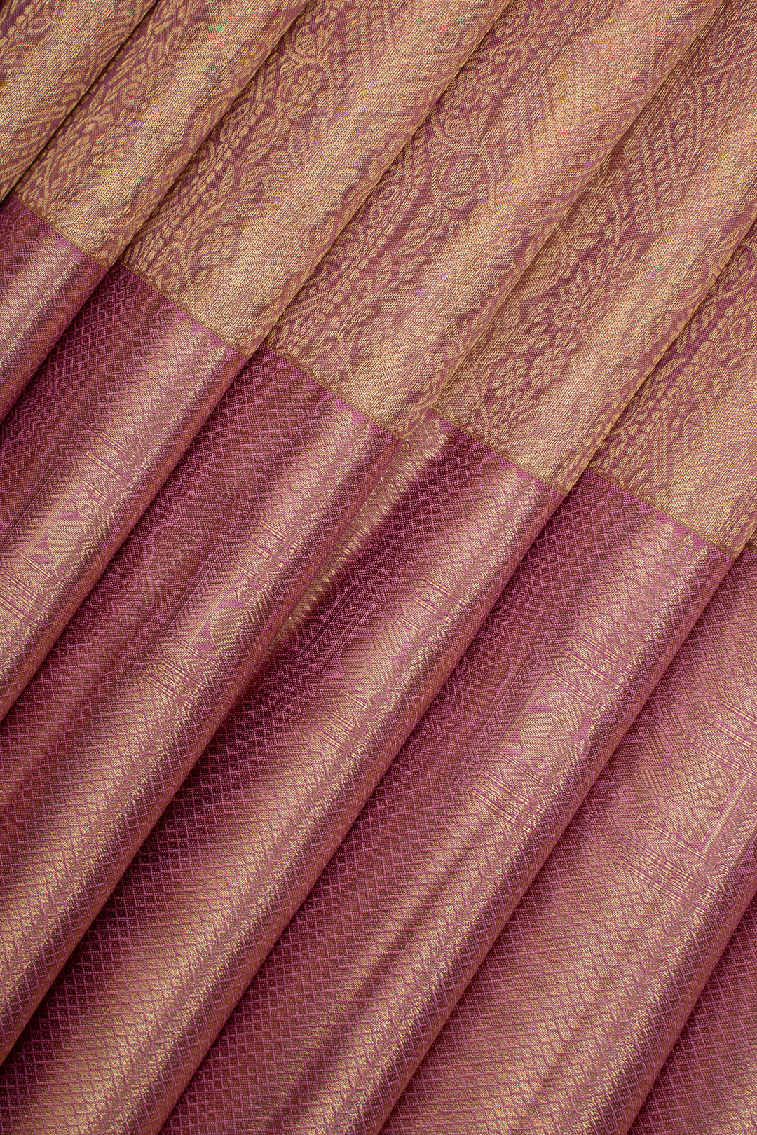 Baby Pink Tissue Brocade Pure Kanchipuram Silk Saree