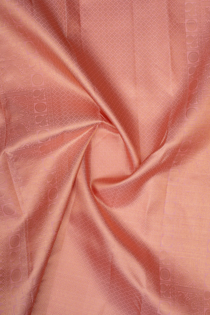 Pink Stripes Pure Kanchipuram Silk Saree