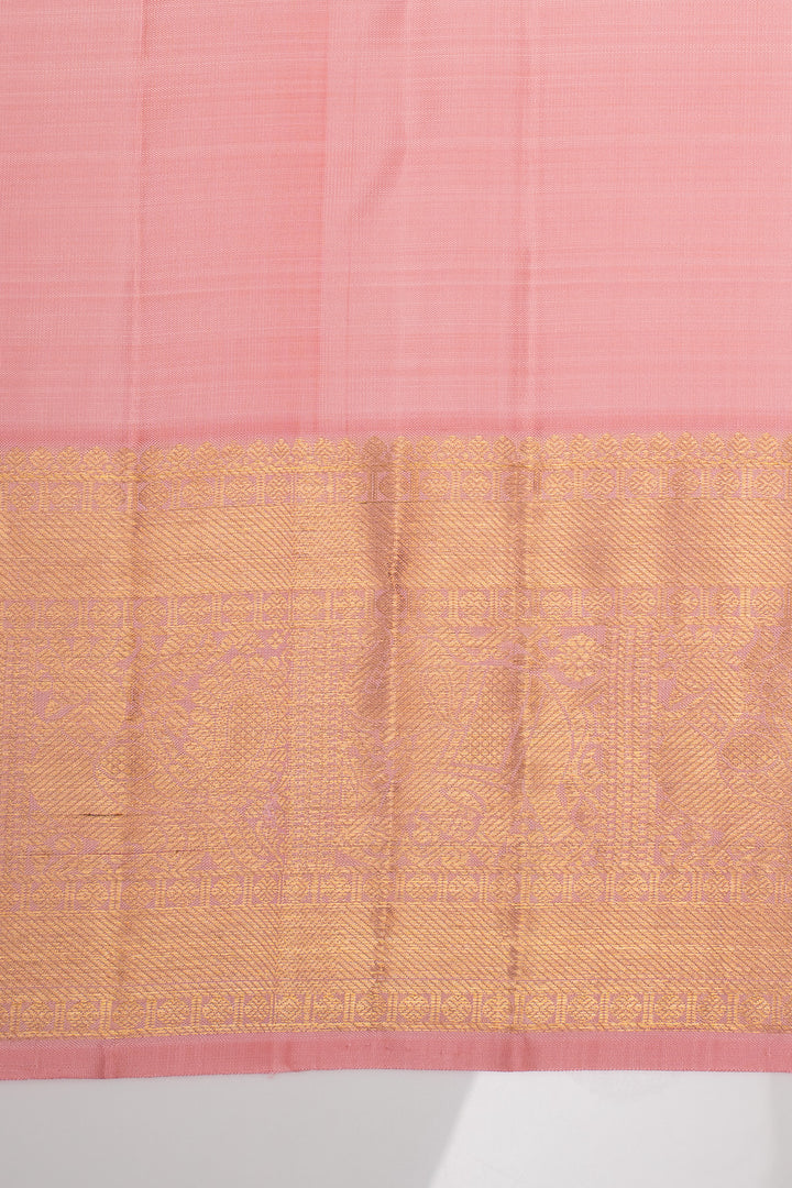 Pink Stripes Pure Kanchipuram Silk Saree