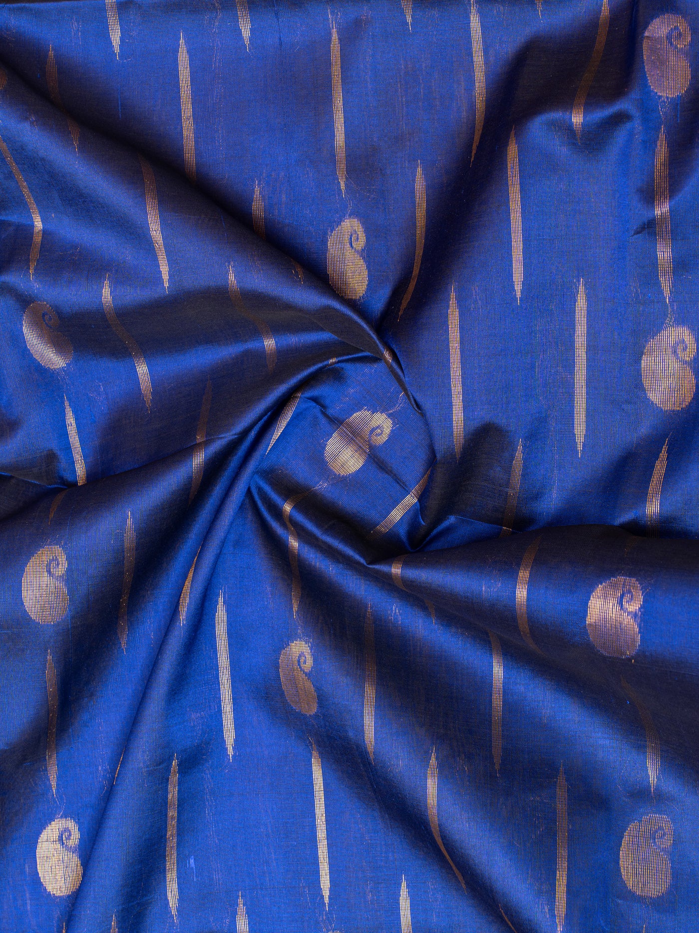 Royal blue pure silk cotton saree