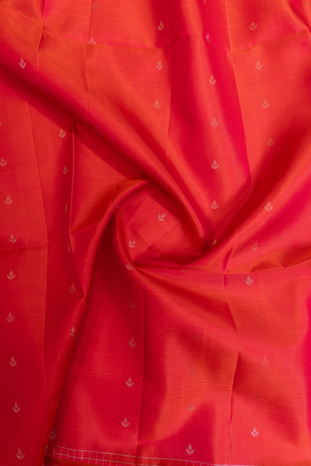 Rani pink vairaoosi checks border pure soft silk saree
