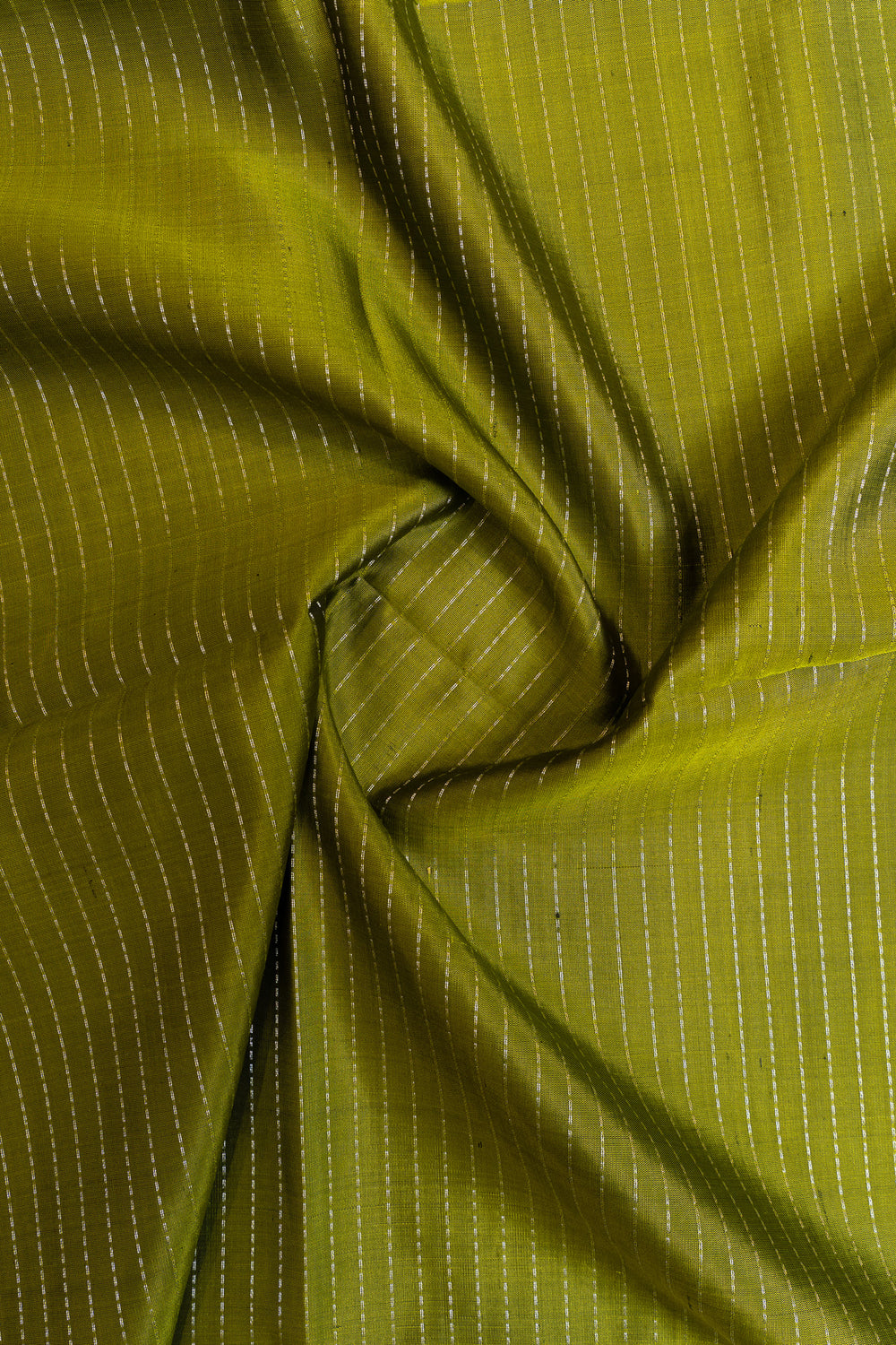 Mehendi green ikat pure soft silk saree