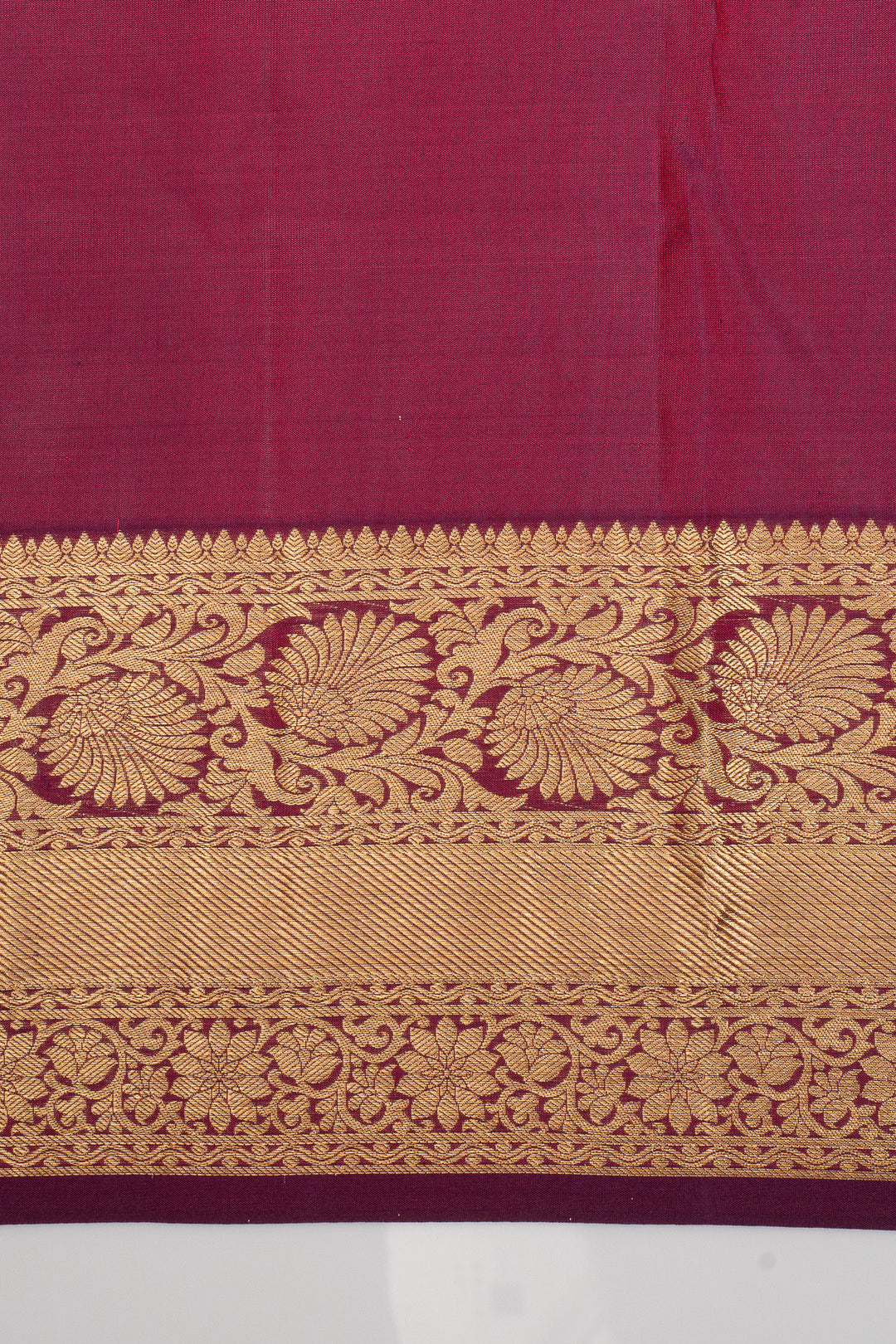 Maroon Brocade Traditional Pure Kanchipuram Silk Saree