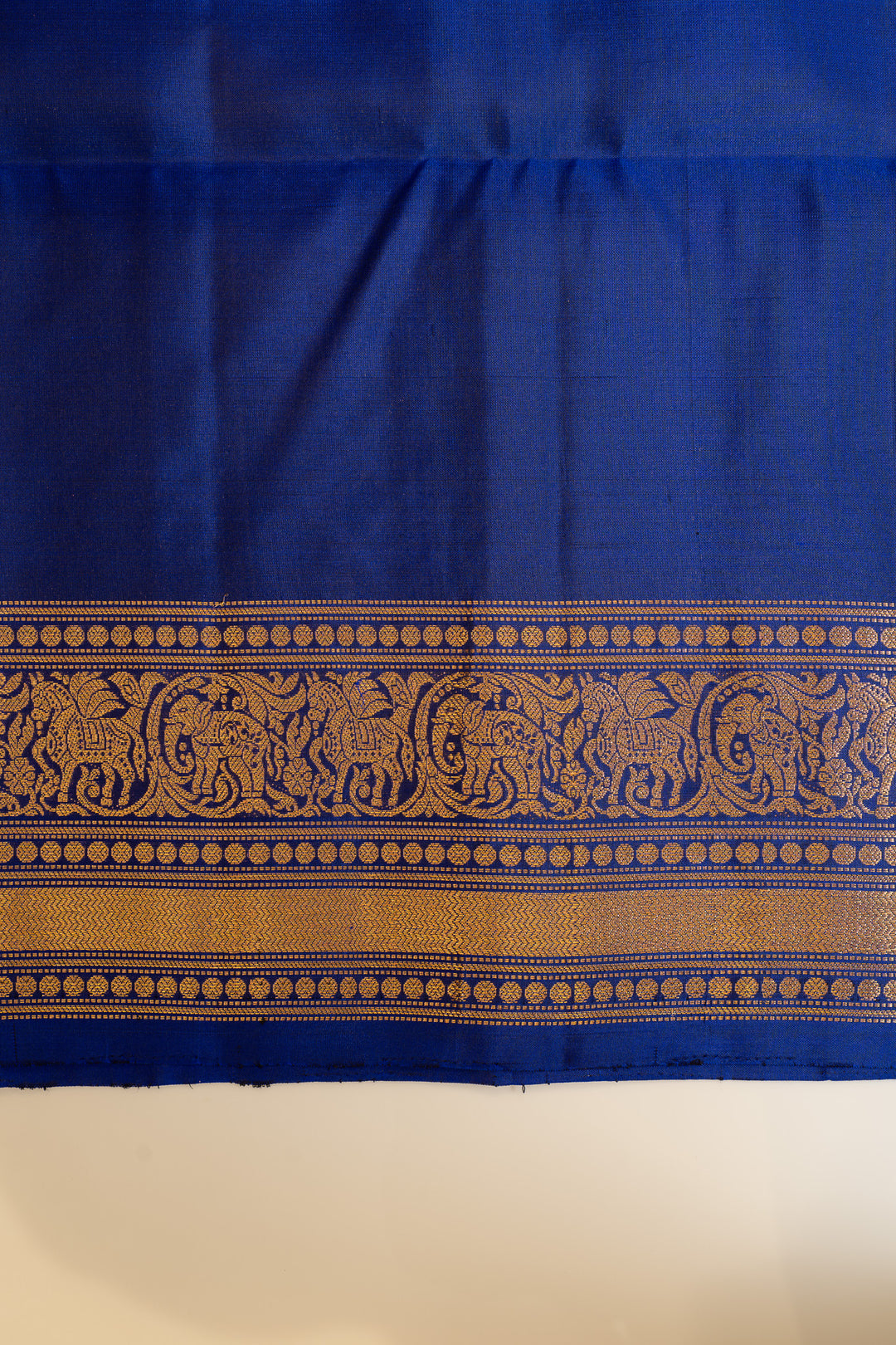 Royal blue pure soft silk saree