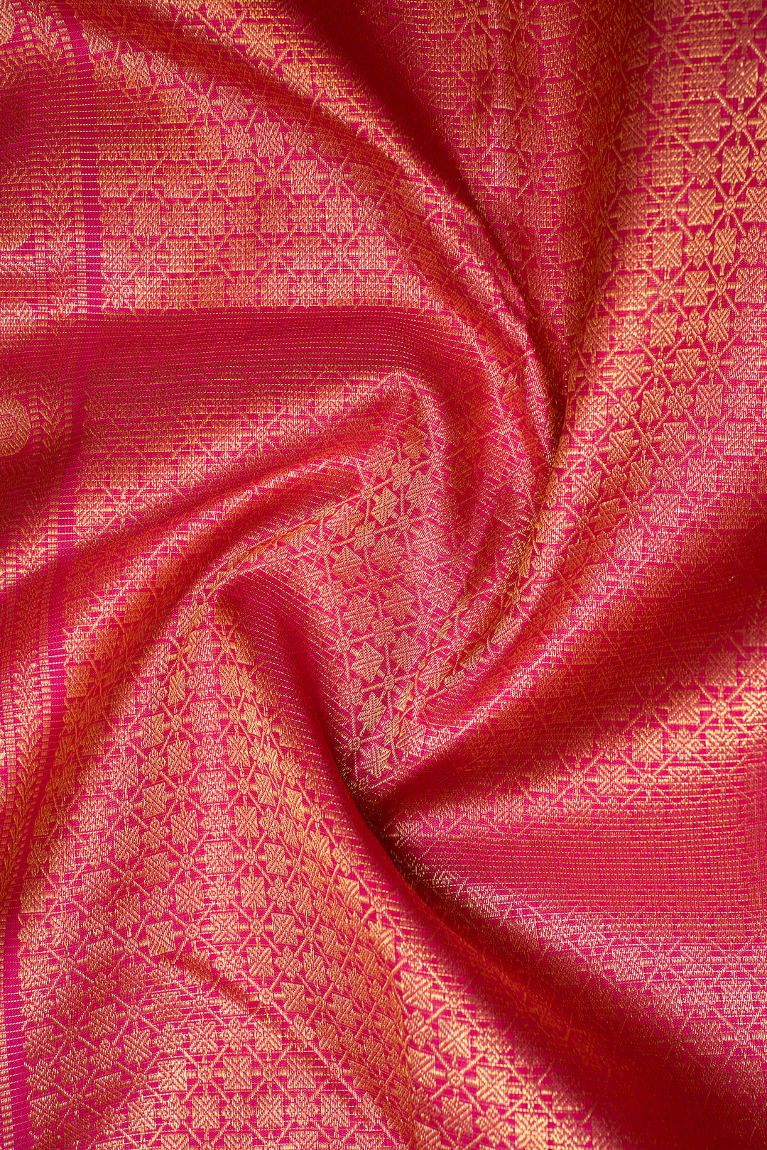 Turquoise Blue Vairaoosi Pure Kanchipuram Silk Saree - Clio Silks